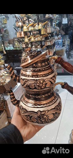 Чайник медный (комплек)