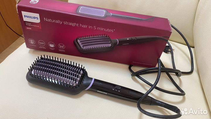 Расческа выпрямитель philips для волос