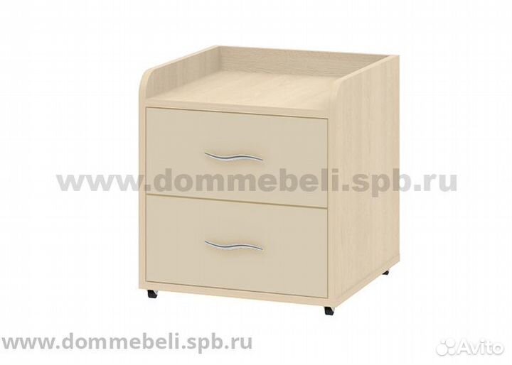 Тумба выкатная 24 Дельта дуб молочный/дуб молочный