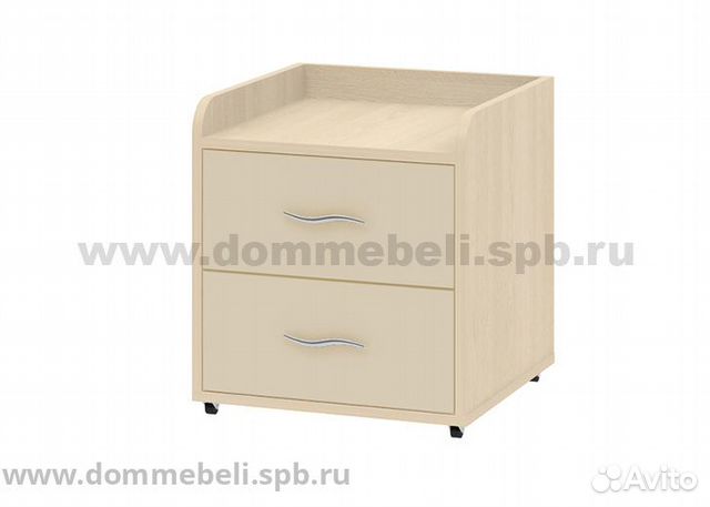 Тумба выкатная 24 Дельта дуб молочный/дуб молочный