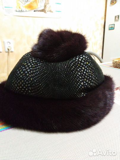Шапка норковая женская