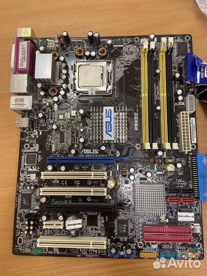 Комплект Материнка asus P5WD2 + Intel 4 641