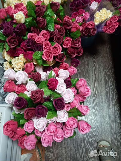 Мыльные розы букеты в наличии и под заказ
