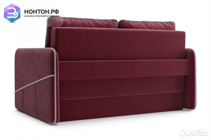 Диван еврокнижка Энерджи бордовый
