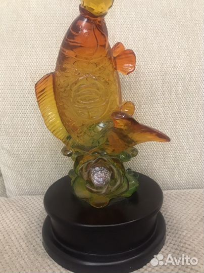 Статуэтка Золотой Карп Фэншуй Большая