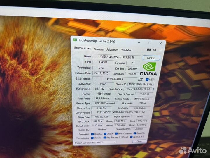 Rtx 3060Ti Evga Samsung