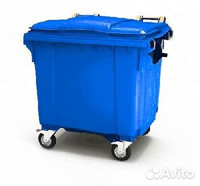 Контейнер мусорный передвижной 1100 л с крышкой