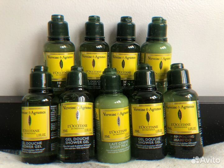 Косметика L'Occitane гель для душа шампунь набор