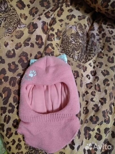 Шапка шлем зимняя детская 1-3 года