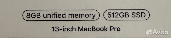 Macbook 13 pro m2 512 gb