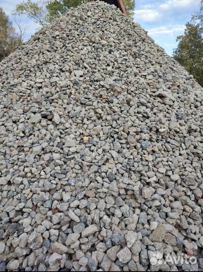 1 класс.Бетонный щебень.Чистый.Для дорог