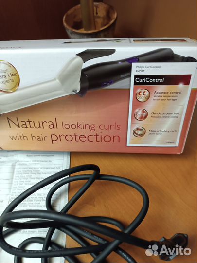 Щипцы для завивки волос philips