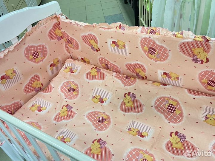 Комплекты в кроватку 7 предметов новые