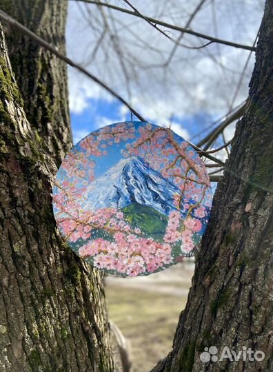 Интерьерная картина Панно фудзияма сакура