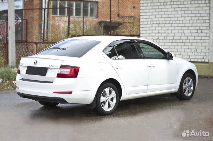 Накладка на бампер Skoda Octavia 3 A7 (14-17) RA
