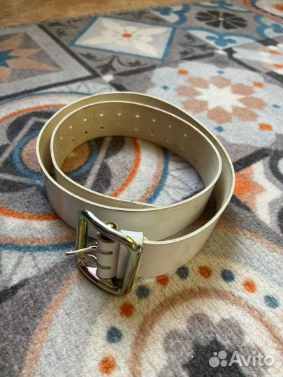 Ремень оркестровый белый СССР