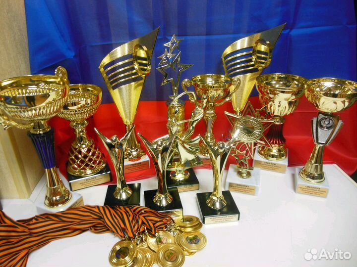 Кубки спортивные, медали, грамоты