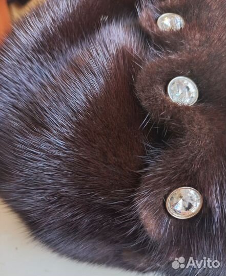 Берет женский норковый