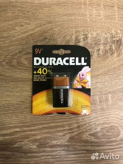 Батарейки Duracell 9V 1 шт - Крона