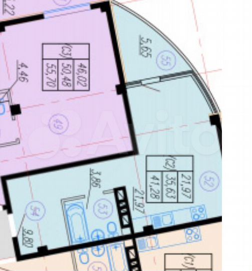 Апартаменты-студия, 41,4 м², 6/11 эт.