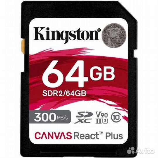 64Gb Kingston Canvas React Plus sdxc UHS-II V90