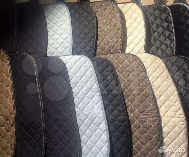 Накидки на сиденья в Авто. Алькантара, Лён, Велюр