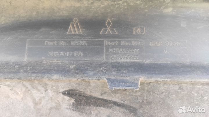 Бампер задний зад. Mitsubishi Pajero Sport 2