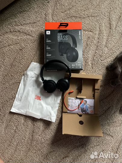 Беспроводные наушники jbl tune 520bt, синий