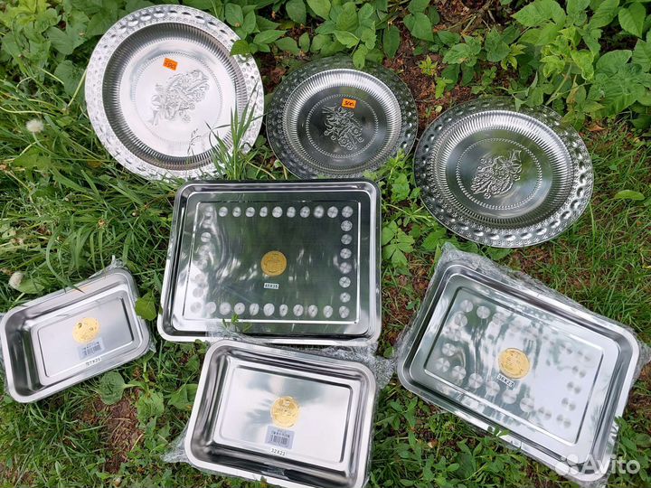 Подносы из нержавейки