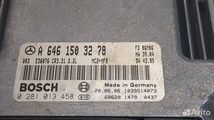 Блок управления двигателем Mercedes Vito W639, 2006