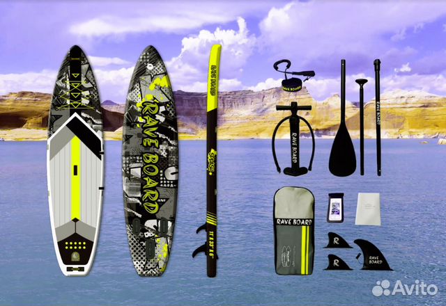 Доска Sup Board сапборд Rave Splash RB01A Комплект