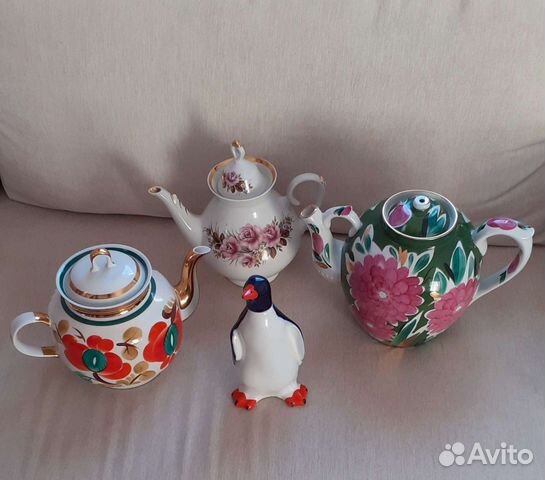 Чайники 3 л., 4,5 л., 1,7 л. и штоф Пингвин