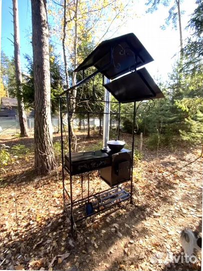 Мангал С печкой под казан