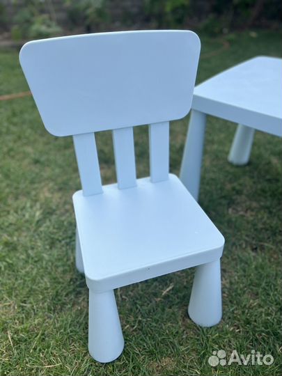 Стол IKEA маммут +2 стула