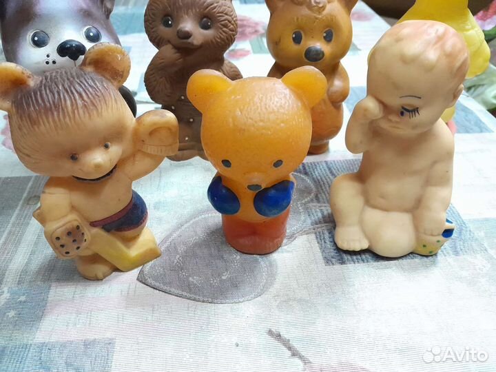 Старые советские резиновые игрушки, пищалка