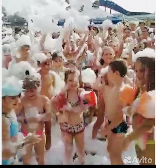 Аниматоры, пенная дискотека