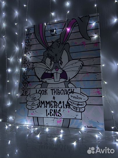 Картина «Кролик Бакс Банни» Поп-арт