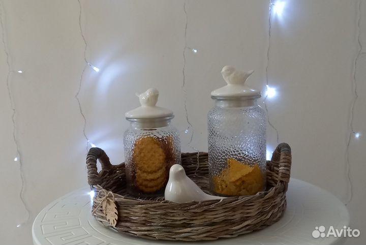 Плетеный поднос