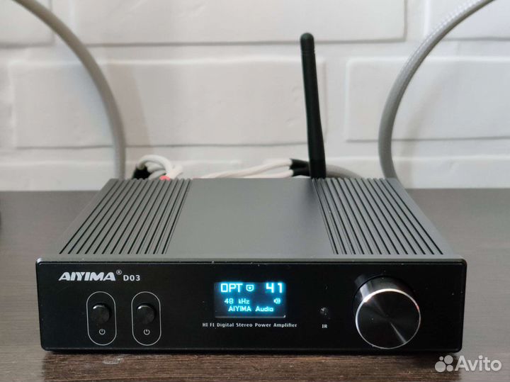 Мини hi-fi 2.1 канальный усилитель класс D