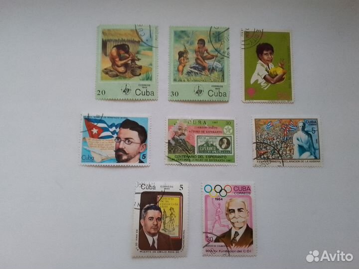 Почтовые марки Лот 8 шт