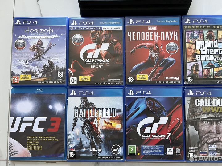 Sony playstation 4 slim 1tb с играми