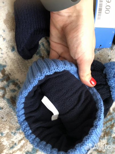 Две шапочки для мальчика 48-50