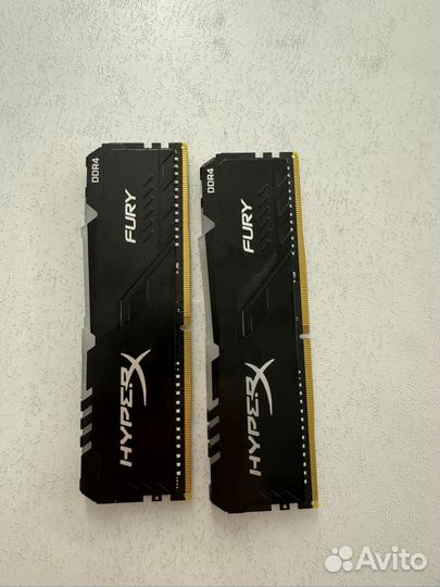 Оперативная память ddr4 hyperx fury 16gb