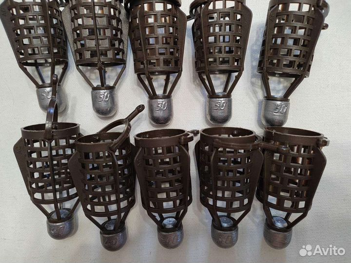 Фидерная кормушка пуля 40гр. (набор 10 шт.)