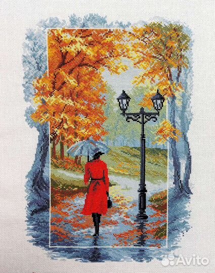 Картина вышивка крестом Ручная работа