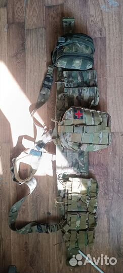 Тактический пояс с подсумками мультикам