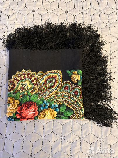 Павловопосадский платок шерсть