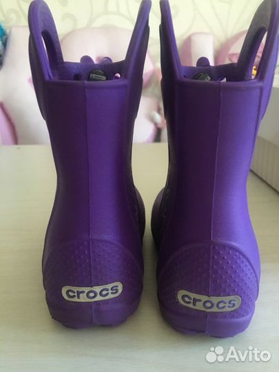 Сапожки кроксы (crocs) 24 размера с7 оригинал