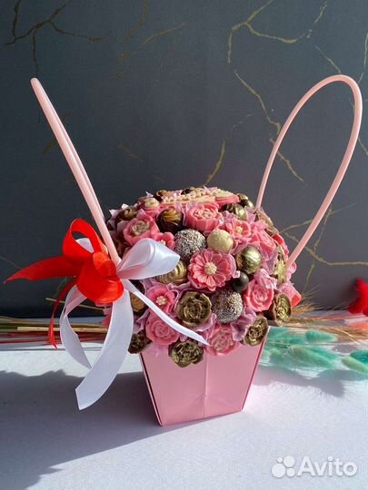 Съедобные букеты из сухофруктов, орехов, шоколада