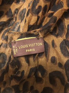 Палантин louis vuitton шарф леопард оригинал